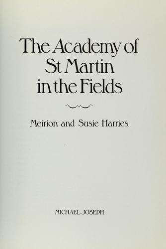 Cover for The Academy of St. Martin in the Fields