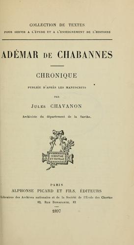 Cover for Chronique