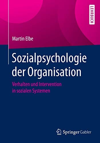 Cover for Sozialpsychologie der Organisation