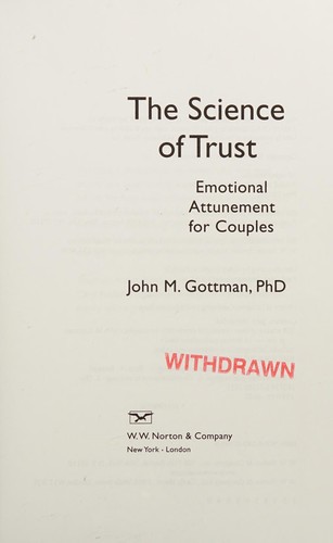 Cover for The science of trust