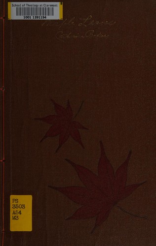 Cover for Maple leaves