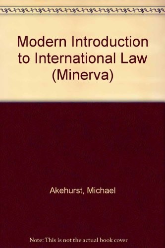 Cover for A modern introduction to international law