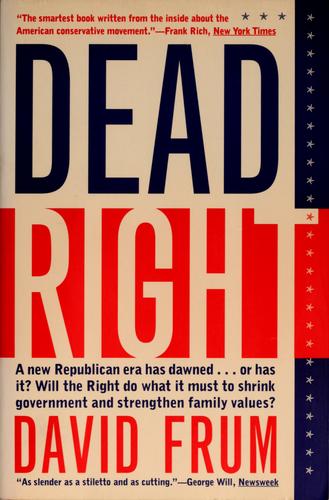 Cover for Dead right