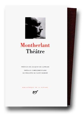Cover for Montherlant 