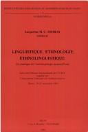 Cover for Linguistique, ethnologie, ethnolinguistique