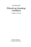 Cover for Filosofi og vitenskap i antikken