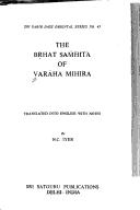 Cover for The Bṛhat saṁhitā of Varāha Mihira
