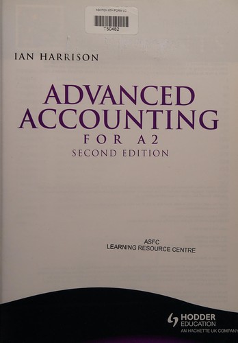 Cover for Advanced Accounting for A2