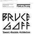Cover for Bruce Goff