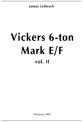 Cover for Vickers 6-ton Mark E/F