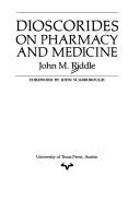 Cover for Dioscorides on pharmacy and medicine