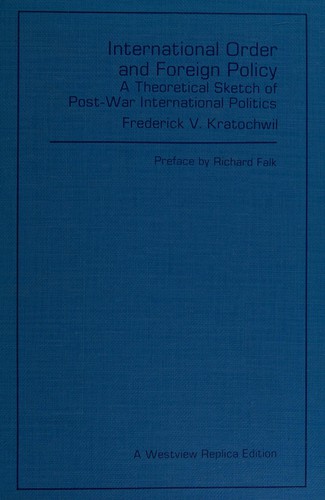 Cover for International order and foreign policy