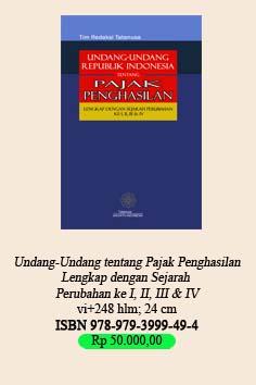 Cover for Undang-Undang Republik Indonesia Tentang Pajak Penghasilan