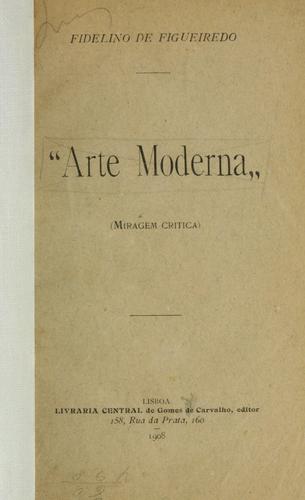 Cover for Arte moderna