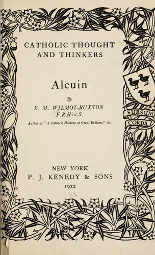 Cover for Alcuin