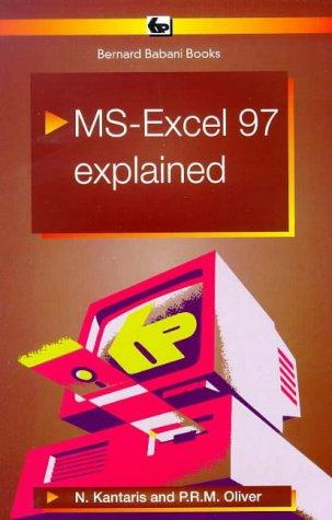 Cover for MS Excel 97 Explained (BP)