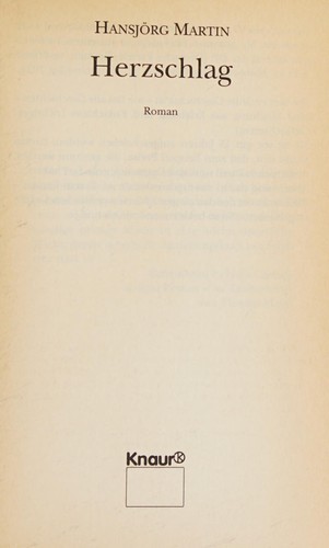 Cover for Herzschlag