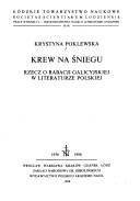 Cover for Krew na śniegu