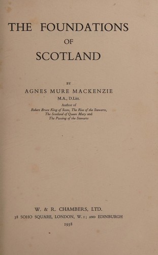 Cover for The Foundations Of Scotland