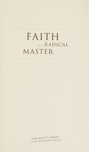 Cover for Faith is a Radical Master