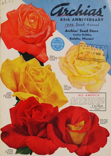 Cover for Archias' 65th anniversary 1949 seed annual