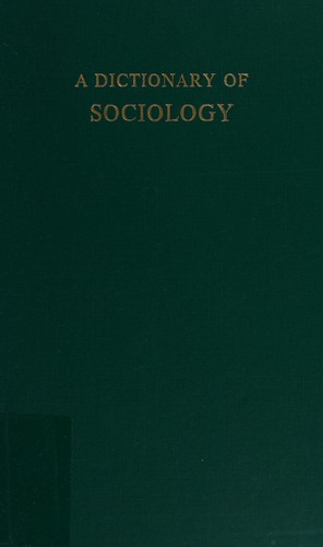 Cover for A dictionary of sociology.