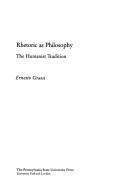 Cover for Rhetoric as philosophy