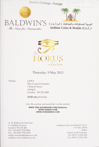 Cover for Islamic coin auction 24