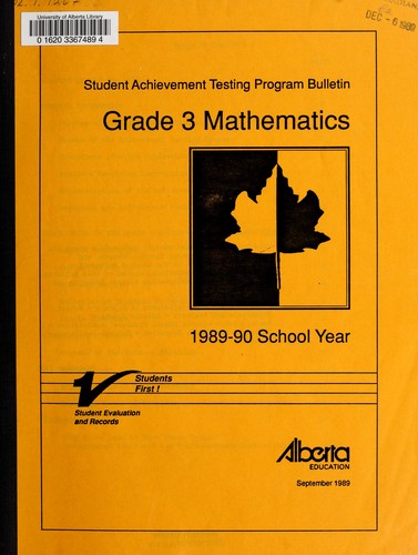 Cover for Student achievement testing program bulletin
