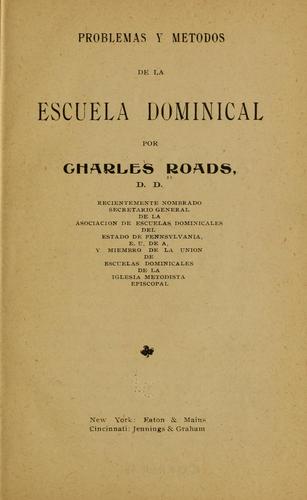 Cover for Problemas y metodos de la escuela dominical