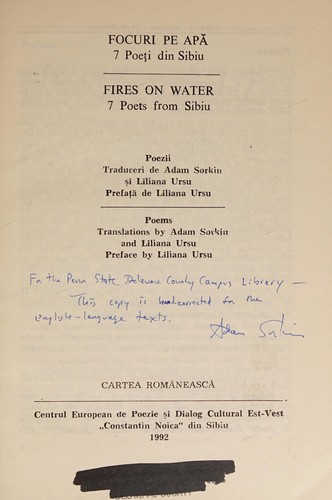 Cover for Focuri pe apă