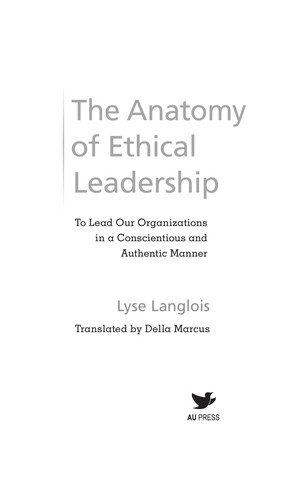 Cover for The anatomy of ethical leadership
