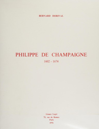 Cover for Philippe de Champaigne, 1602-1674