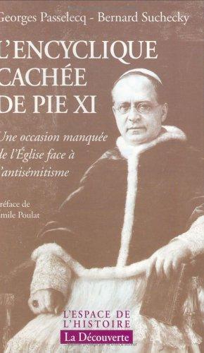Cover for L' encyclique cachée de Pie XI