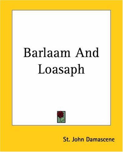 Cover for Barlaam And Loasaph