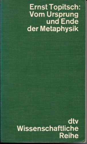 Cover for Vom Ursprung und Ende der Metaphysik