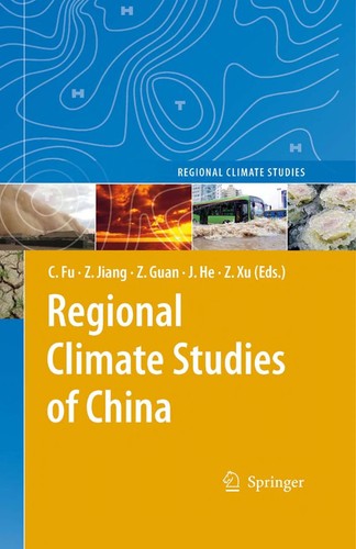 Cover for Regional Climate Studies of China