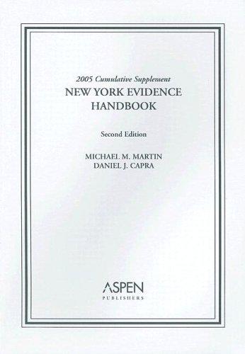 Cover for New York Evidence Handbook