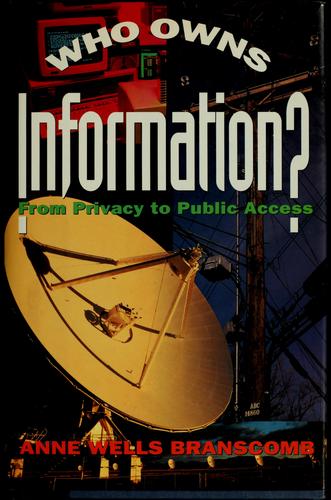 Cover for Who owns information?