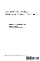 Cover for Econometric models, techniques, and applications