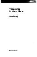 Cover for Propaganda für Klaus Mann