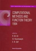 Cover for Computational Methods and Function Theory 1994