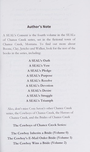 Cover for A SEAL's Consent (SEALs of Chance Creek Book 4)
