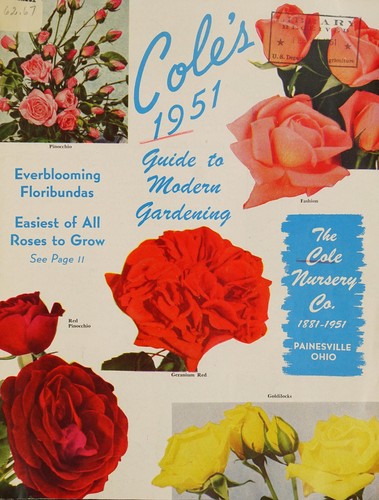 Cover for Cole's 1951 guide to modern gardening