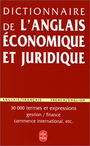 Cover for Dictionnaire De L'Anglais Economique Et Juridique