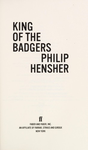 Cover for King of the badgers