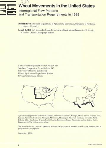 Cover for Wheat movements in the United States