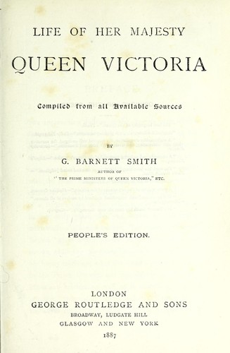 Cover for Life of Her Majesty Queen Victoria