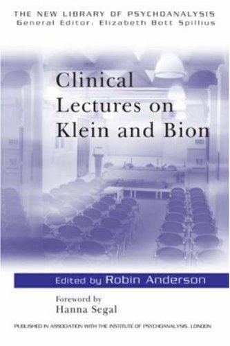 Cover for Clinical lectures on Klein and Bion