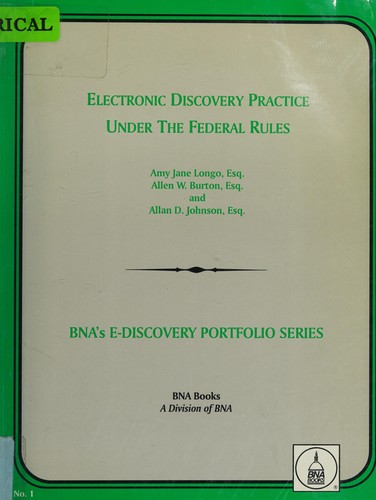 Cover for Electronic discovery practice under the federal rules